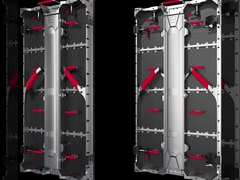 실내 및 실외용 500*1000*74mm 알루미늄 은 캐비닛