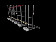 베이스 및 브래킷 4 28s의 렌탈 LED 디스플레이 설치