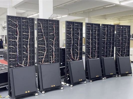 에너지 절감, 높은 밝기 쌍면 LED 포스터 디스플레이 다채로운 다기능 광고 비디오 벽