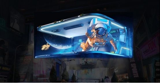 P5.71 RGB 알루미늄 홀더 야외 3D 프로페셔널 LED 스크린