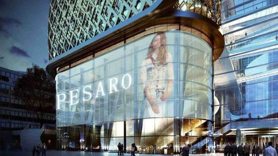 소매점 커튼 창문을 위한 3m*2.5m 투명 격자 LED 스크린