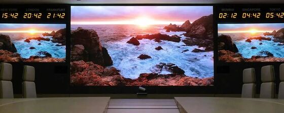 초 얇은 22.5mm 두께 LED 가벼운 무게 캐비닛 회의실을위한 고 해상도