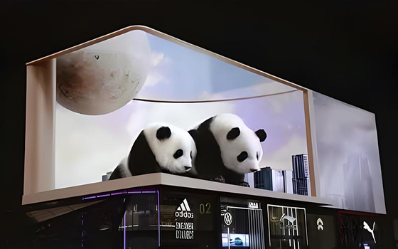 야외 LED 비디오 월 P10 디스플레이 1R1G1B 단일 기둥형 SMD3535