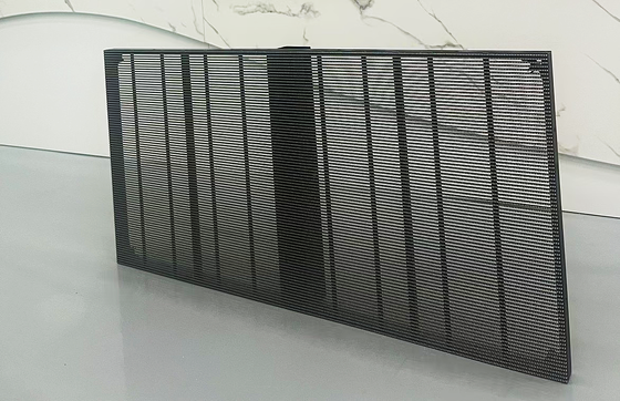 임베디드 투명 유리 LED 스크린 3.91mm-7.82mm 빌딩 광고