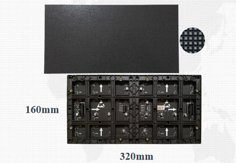실내 풀 컬러 LED 디스플레이 화면 P2.5 HD320*160mm 1R1G1B 높은 갱신 속도