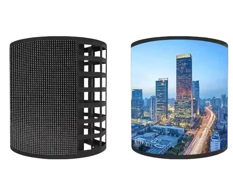 2121 구부러진 LED 디스플레이 내각 P3mm 30m 시거리 192*192mm SMD