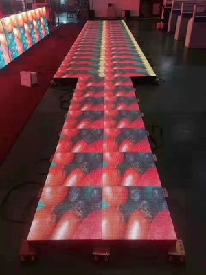 쉬운 유지보수 ODM 파티 웨딩 댄스 플로어 LED 스크린 대여 3840Hz 무대용 타일