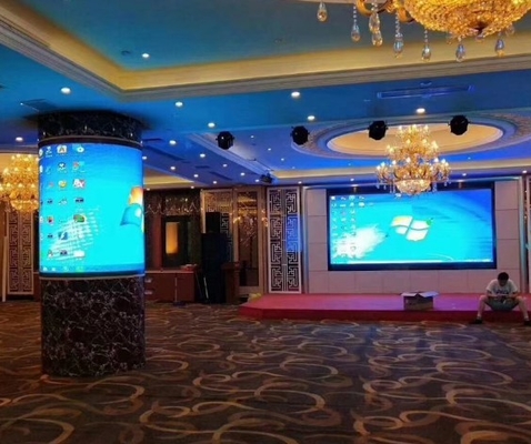 P1.86 소프트 LED 디스플레이 캐비닛 2800 ~ 3840 HZ 플렉시블 모듈