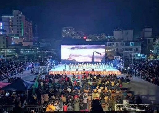 롱다 야외 풀컬러 LED 디스플레이 104x104 도트 고화질
