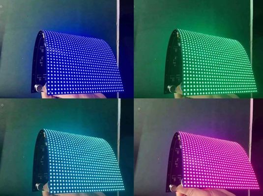 롱다 유연 모듈 P4 유연 LED 디스플레이 소프트 모듈 광고 LED 비디오 월 스크린 모듈