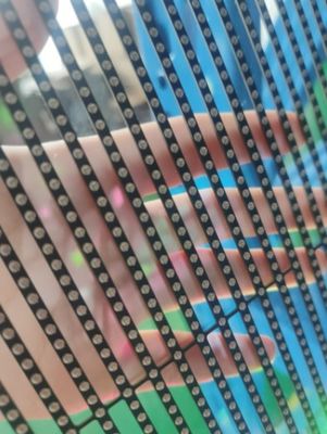 1000 X 500mm 투명 유리 LED 스크린 광고 디스플레이 32873 픽셀 ODM FCC