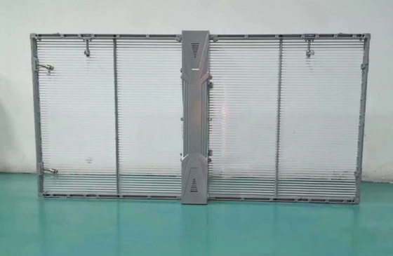 P3.91mm 1R1G1B 투명 유리는 화면 HD 주도하는 메쉬 비디오 월 ISO9001을 이끌었습니다