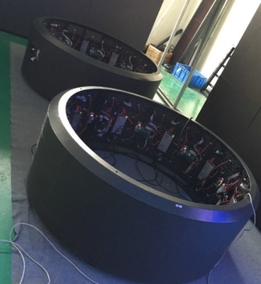 P4 RGB IP43 탄력적 led 모듈 풀 컬러 700cd/ M2 반대 왜곡