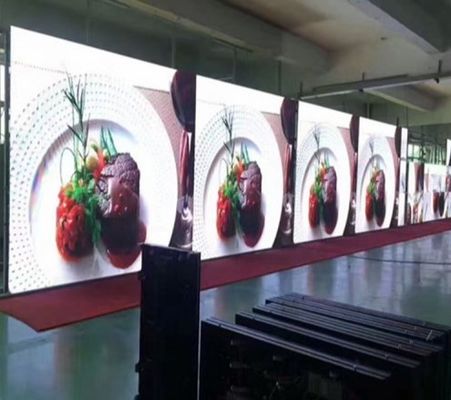 P1.875 소 픽셀 피치 LED 디스플레이 애니메이션용 초 얇은 600*337.5mm 캐비닛